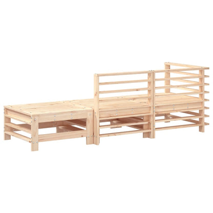 vidaXL Salon de jardin 3 pcs en bois de pin massif