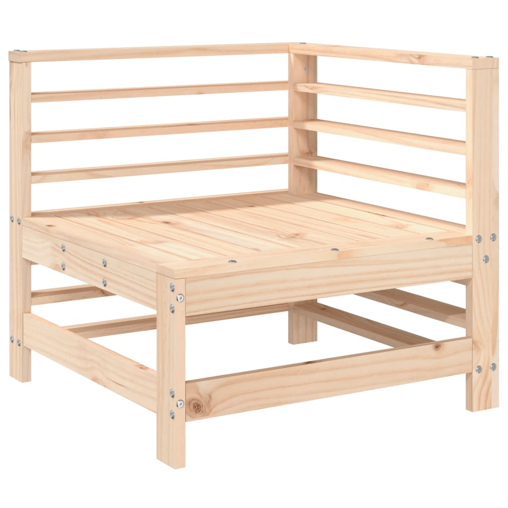 vidaXL Salon de jardin 3 pcs en bois de pin massif