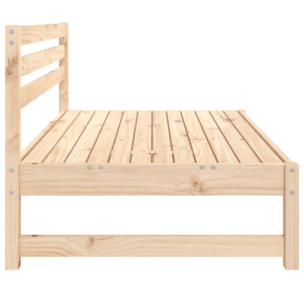 vidaXL Canapé central de jardin 120x80 cm en pin massif