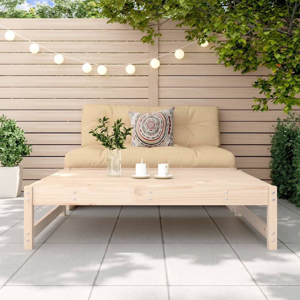 vidaXL Tabouret de jardin 120x80 cm Bois de pin massif
