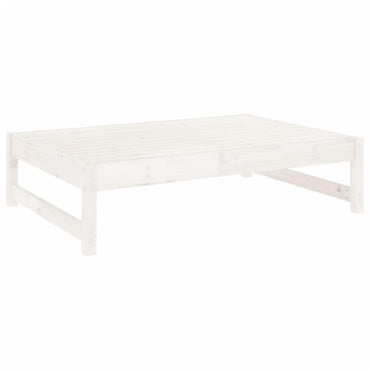 vidaXL Banc de jardin blanc 120x80 cm en bois de pin massif