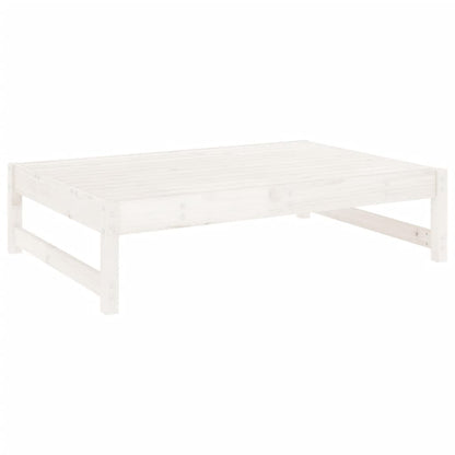 vidaXL Banc de jardin blanc 120x80 cm en bois de pin massif