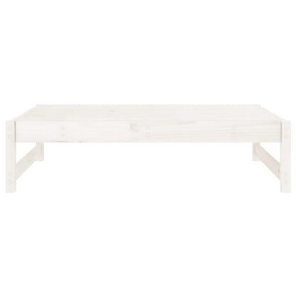 vidaXL Banc de jardin blanc 120x80 cm en bois de pin massif