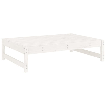 vidaXL Banc de jardin blanc 120x80 cm en bois de pin massif