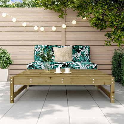 vidaXL Tabouret de jardin 120x80 cm en pin imprégné