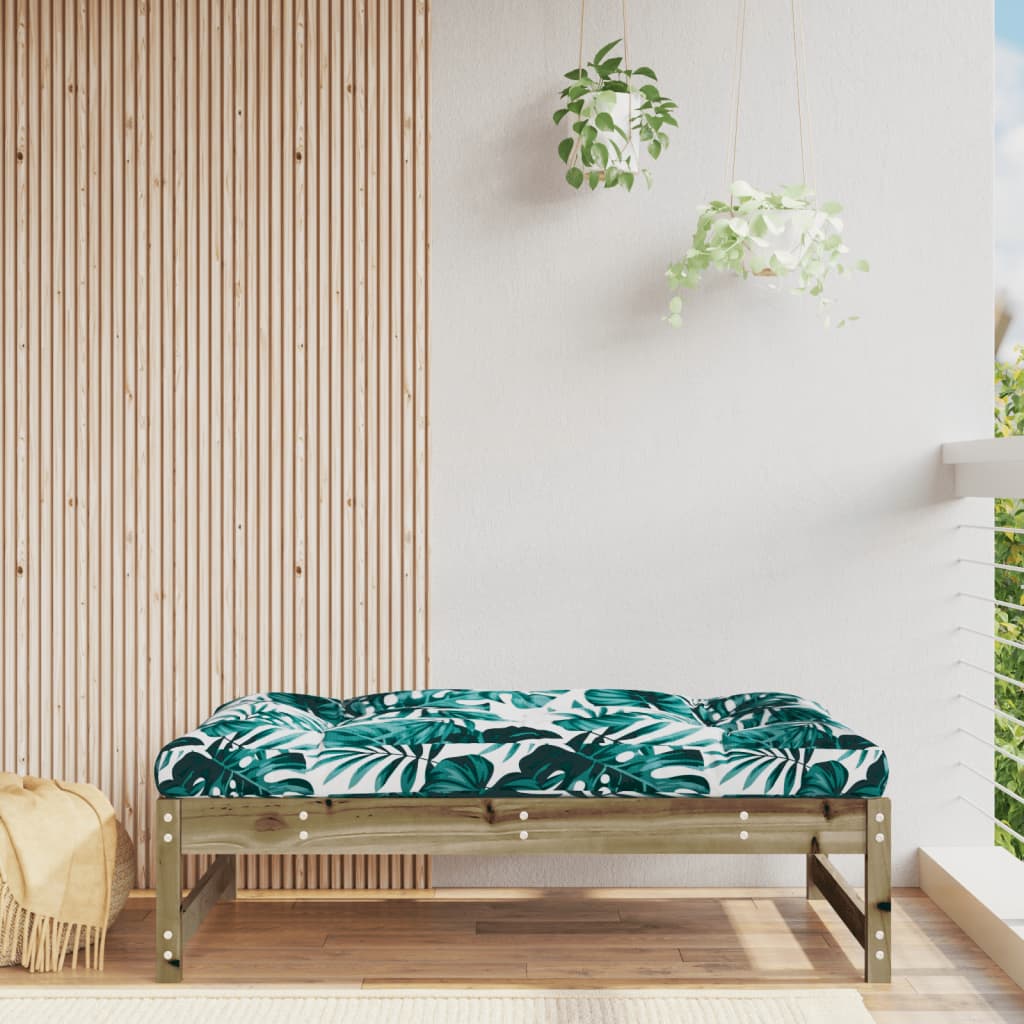 vidaXL Tabouret de jardin 120x80 cm en pin imprégné