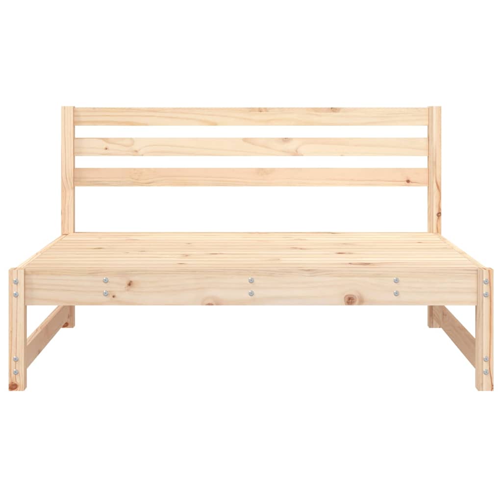 vidaXL Garten-Mittelsofas 2 Stk. 120x80 cm Massivholz Kiefer