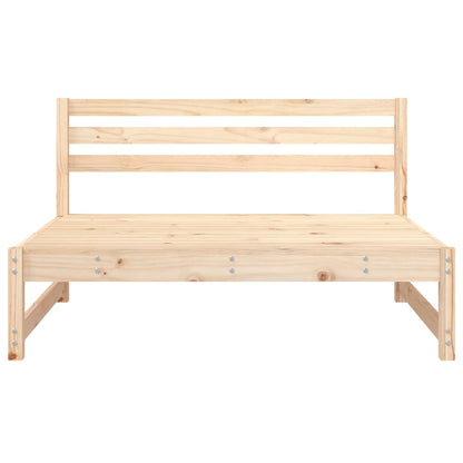 vidaXL Garten-Mittelsofas 2 Stk. 120x80 cm Massivholz Kiefer