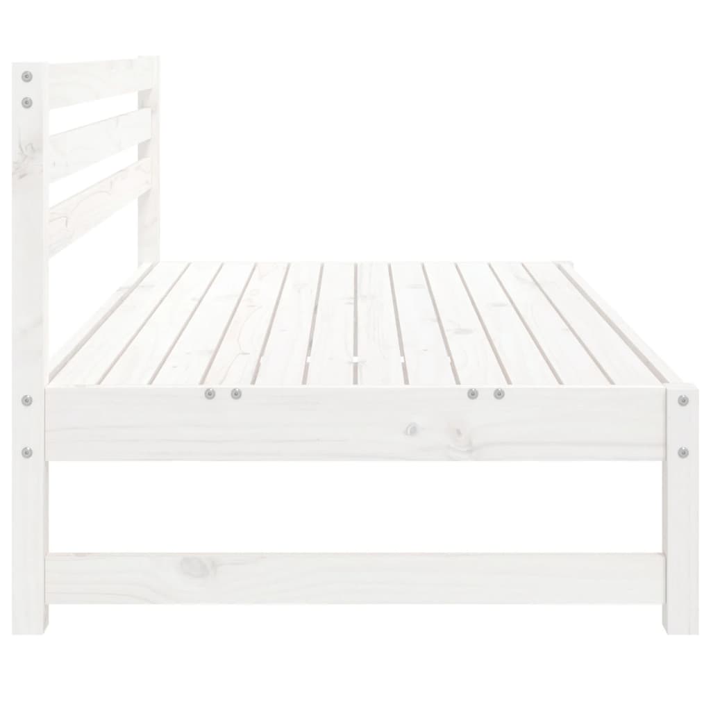 vidaXL Canapés centraux de jardin 2 pcs Blanc 120x80 cm Bois de pin massif