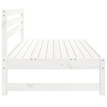 vidaXL Canapés centraux de jardin 2 pcs Blanc 120x80 cm Bois de pin massif