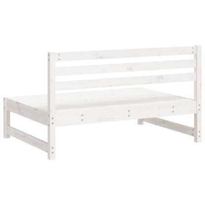 vidaXL Canapés centraux de jardin 2 pcs Blanc 120x80 cm Bois de pin massif