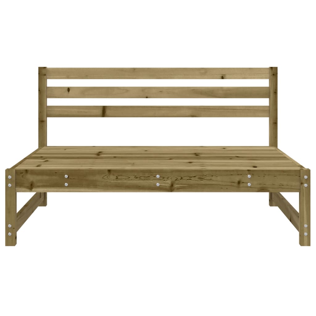vidaXL Canapés centraux de jardin 2 pcs 120x80 cm Bois de pin imprégné