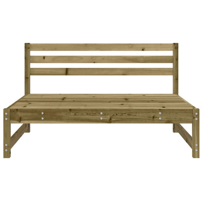 vidaXL Canapés centraux de jardin 2 pcs 120x80 cm Bois de pin imprégné