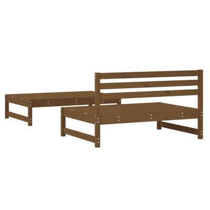vidaXL Salon de jardin 2 pcs marron miel, bois de pin massif