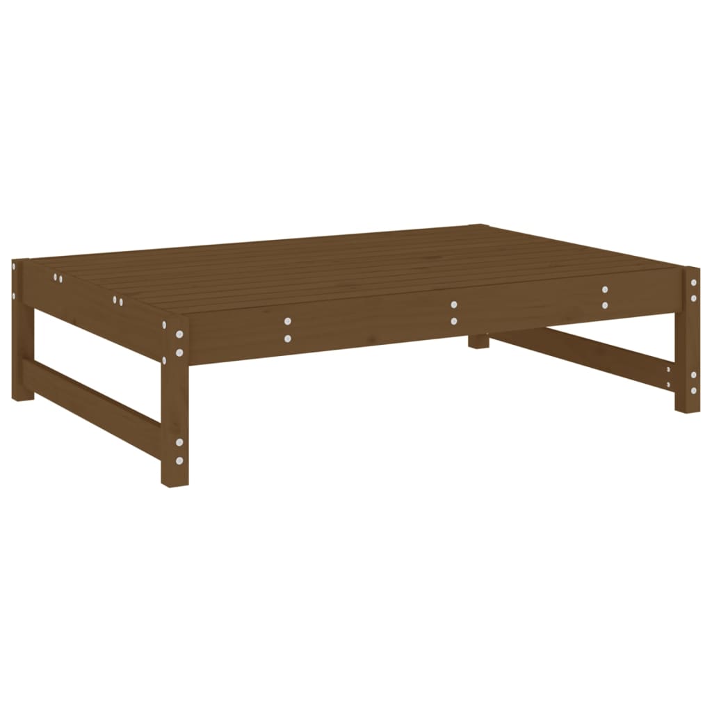 vidaXL Salon de jardin 2 pcs marron miel, bois de pin massif