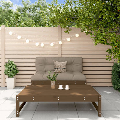 vidaXL Salon de jardin 2 pcs marron miel, bois de pin massif