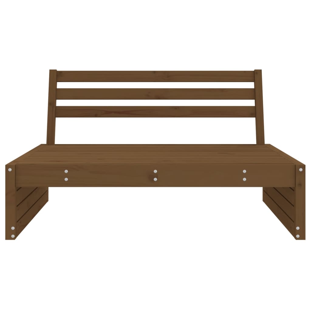 vidaXL Garten-Mittelsofa Honigbraun 120x80 cm Massivholz Kiefer