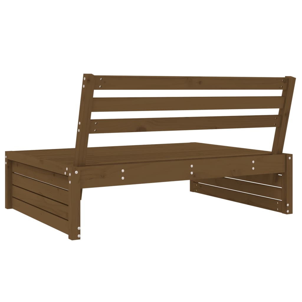 vidaXL Garten-Mittelsofa Honigbraun 120x80 cm Massivholz Kiefer