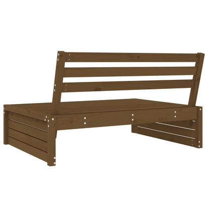 vidaXL Garten-Mittelsofa Honigbraun 120x80 cm Massivholz Kiefer