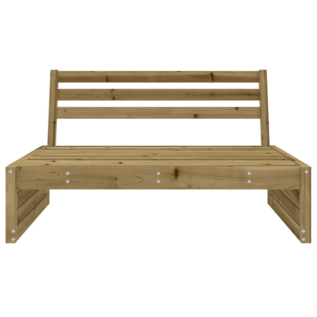 vidaXL Garten-Mittelsofa 120x80 cm Kiefernholz Imprägniert