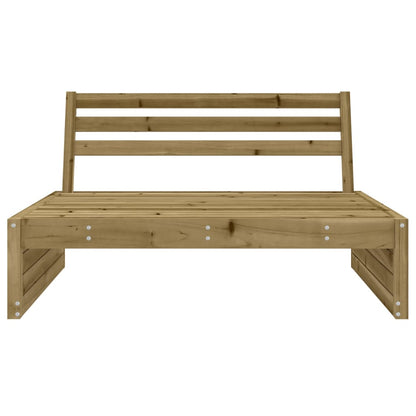 vidaXL Garten-Mittelsofa 120x80 cm Kiefernholz Imprägniert