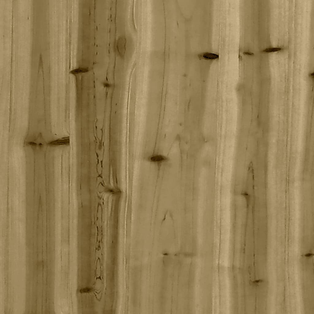 vidaXL Garten-Mittelsofa 120x80 cm Kiefernholz Imprägniert
