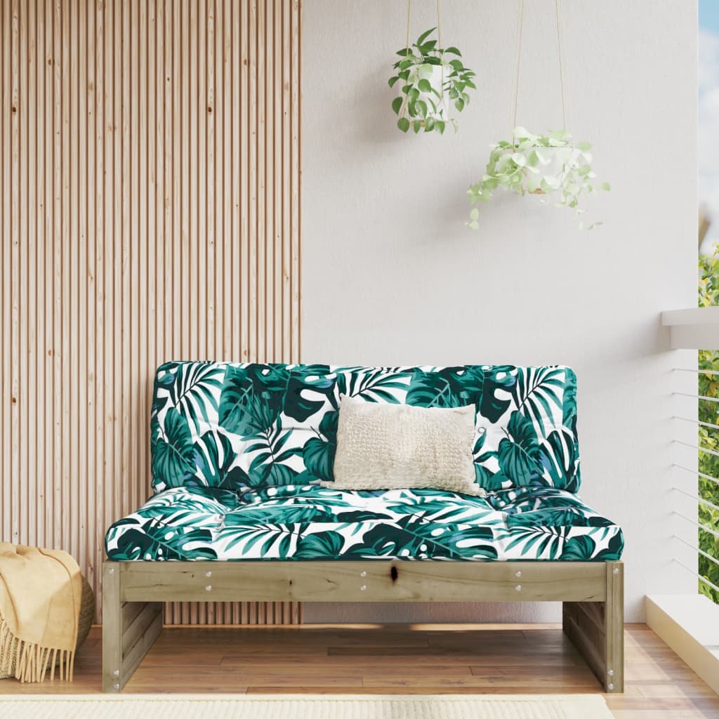 vidaXL Garten-Mittelsofa 120x80 cm Kiefernholz Imprägniert