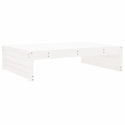 vidaXL Banc de jardin blanc 120x80 cm en bois de pin massif