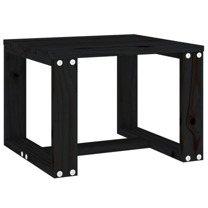 vidaXL Table d'appoint de jardin noir 40x38x28,5 cm Bois de pin massif