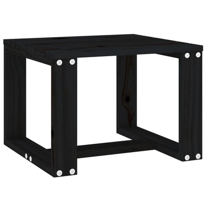 vidaXL Table d'appoint de jardin noir 40x38x28,5 cm Bois de pin massif