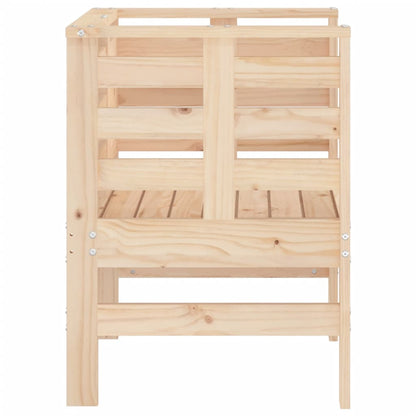 vidaXL Gartenstühle 2 Stk. 61,5x53x71 cm Massivholz Kiefer