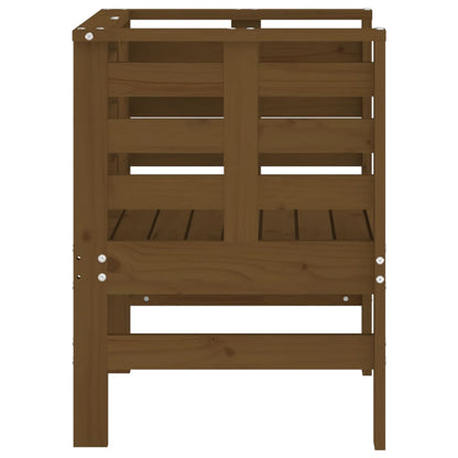 vidaXL Gartenstühle 2 Stk. Honigbraun 61,5x53x71 cm Massivholz Kiefer