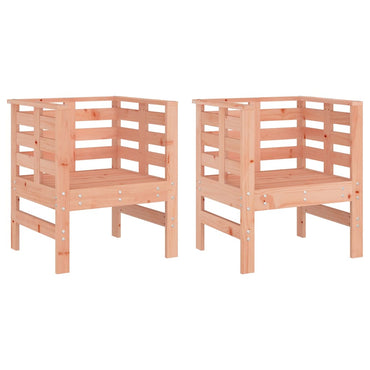 vidaXL Gartenstühle 2 Stk. 61,5x53x71 cm Massivholz Douglasie