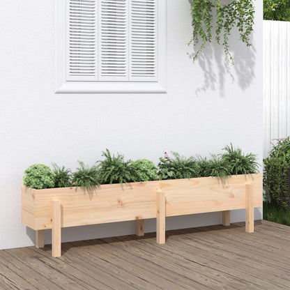 vidaXL Hochbeet 160x30x38 cm Massivholz Kiefer