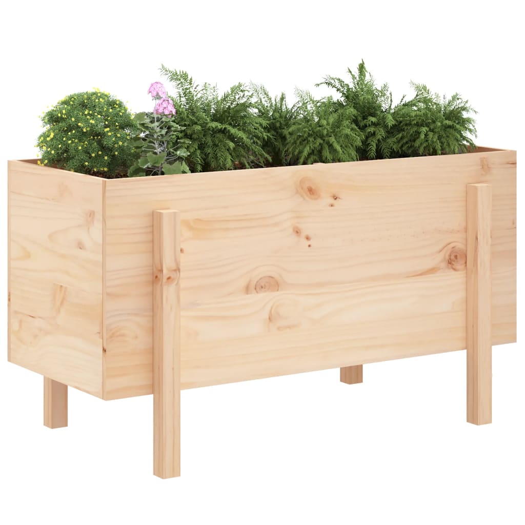 vidaXL Hochbeet 101x50x57 cm Massivholz Kiefer
