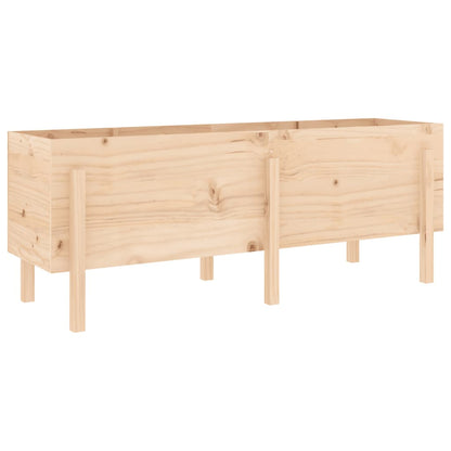 vidaXL Hochbeet 160x50x57 cm Massivholz Kiefer