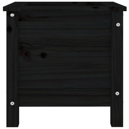 vidaXL Pflanzkübel Schwarz 40x40x39 cm Massivholz Kiefer