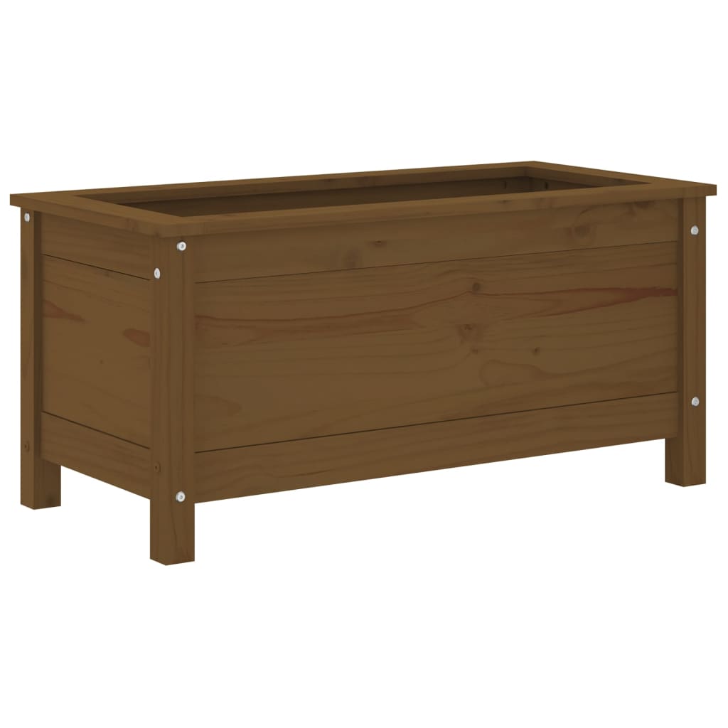 vidaXL Pflanzkübel Honigbraun 82,5x40x39 cm Massivholz Kiefer