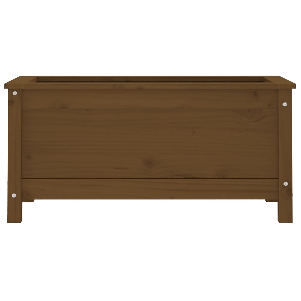 vidaXL Pflanzkübel Honigbraun 82,5x40x39 cm Massivholz Kiefer