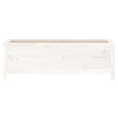 vidaXL Hochbeet Weiß 119,5x40x39 cm Massivholz Kiefer