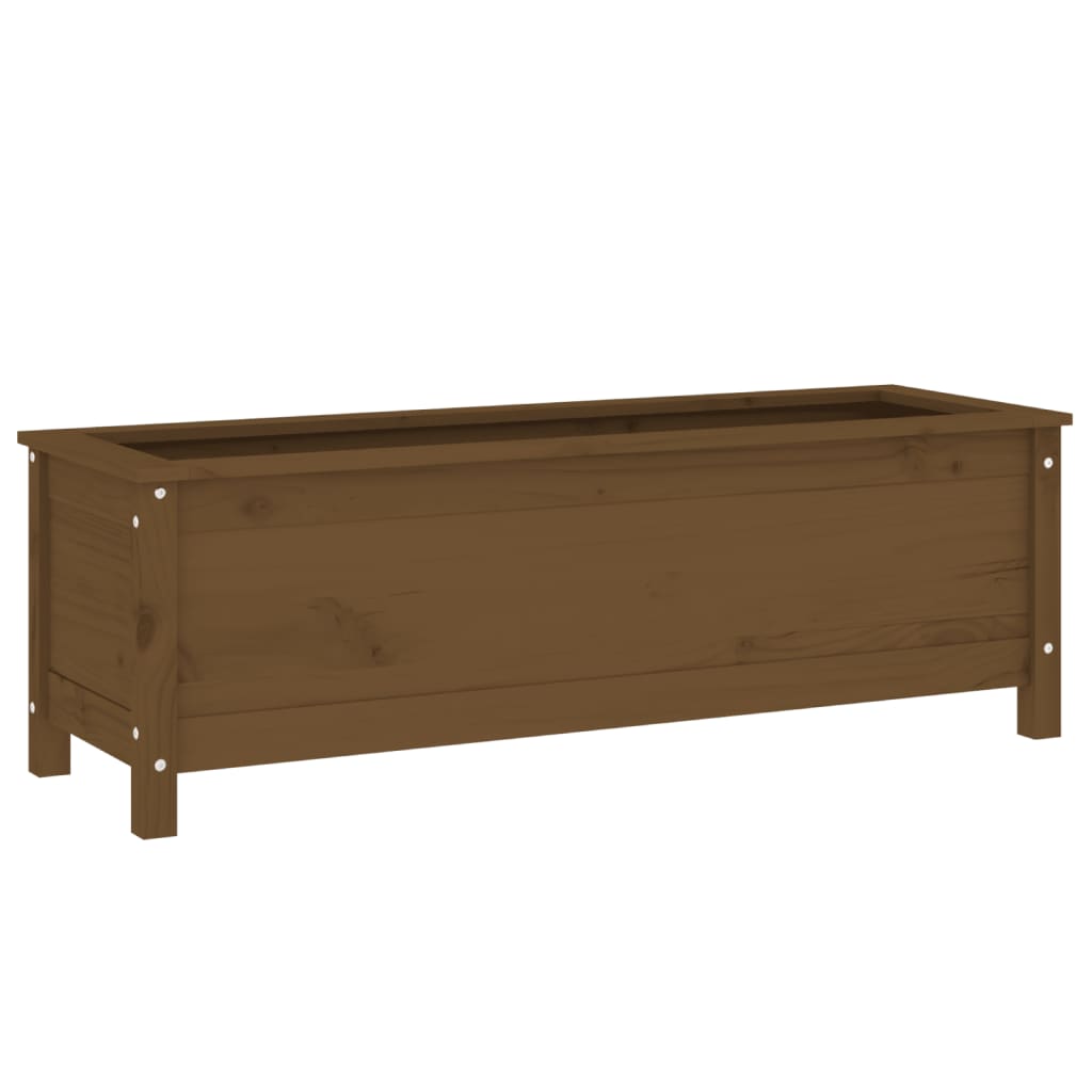 vidaXL Hochbeet Honigbraun 119,5x40x39 cm Massivholz Kiefer
