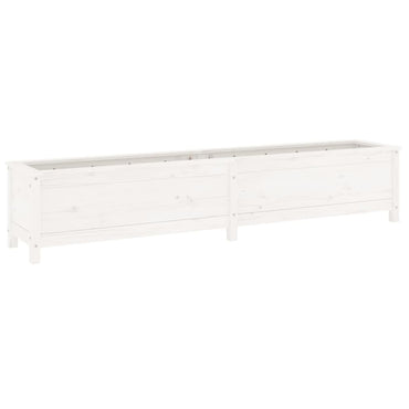 vidaXL Carré potager blanc 199,5x40x39 cm Bois de pin massif