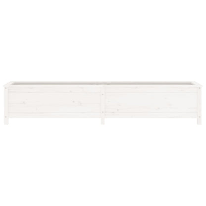 vidaXL Hochbeet Weiß 199,5x40x39 cm Massivholz Kiefer