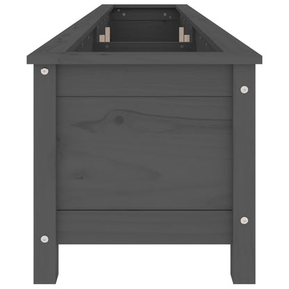 vidaXL Hochbeet Grau 199,5x40x39 cm Massivholz Kiefer