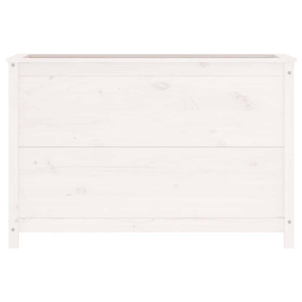 vidaXL Hochbeet Weiß 119,5x40x78 cm Massivholz Kiefer