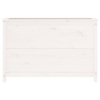 vidaXL Hochbeet Weiß 119,5x40x78 cm Massivholz Kiefer