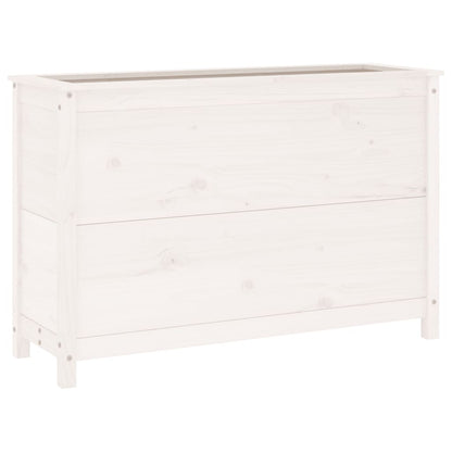 vidaXL Hochbeet Weiß 119,5x40x78 cm Massivholz Kiefer