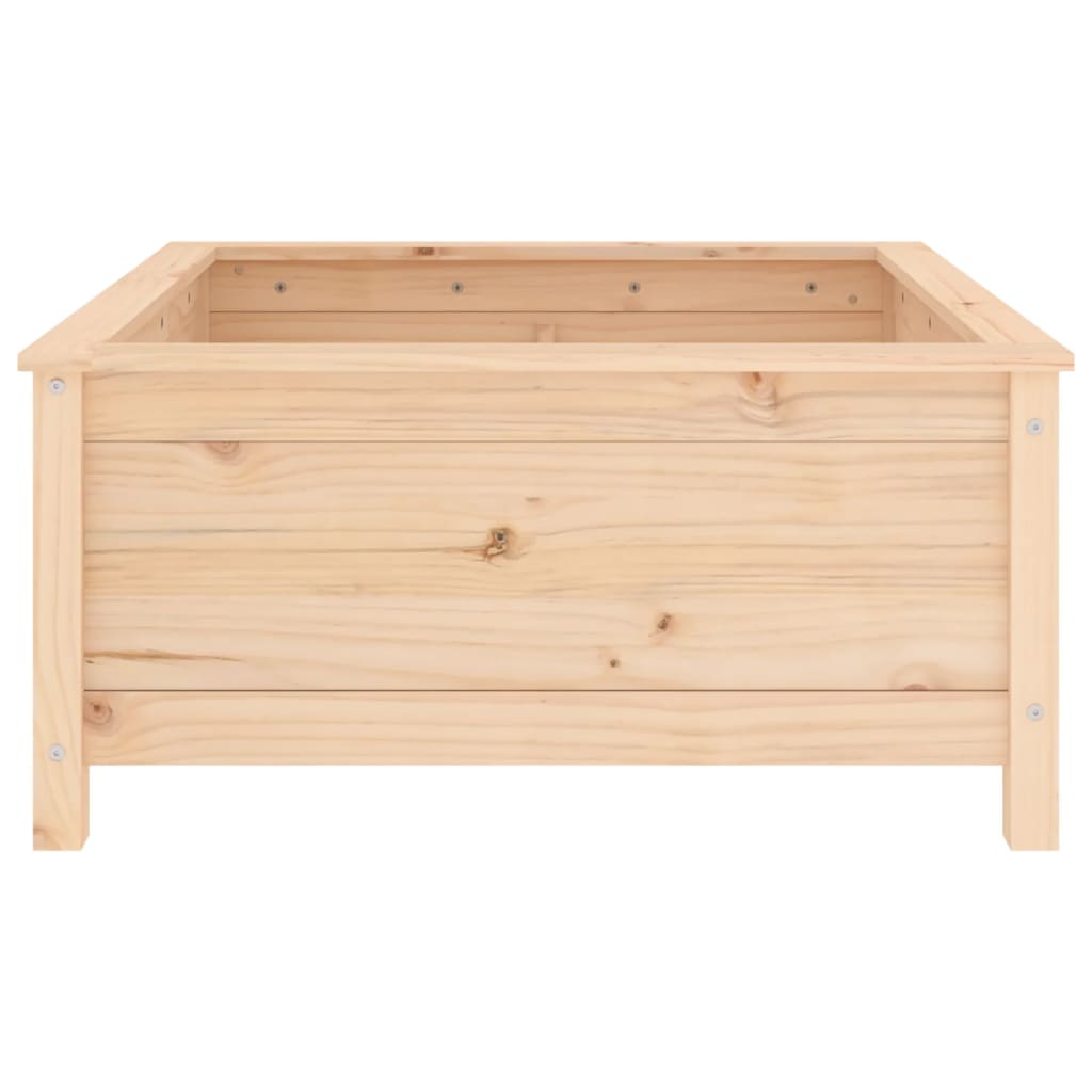 vidaXL Pflanzkübel 82,5x82,5x39 cm Massivholz Kiefer