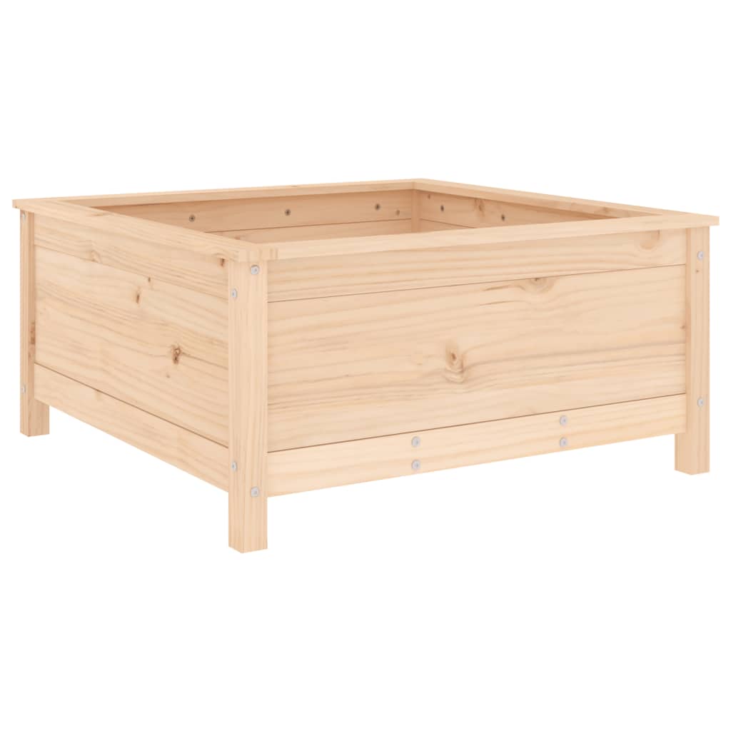 vidaXL Pflanzkübel 82,5x82,5x39 cm Massivholz Kiefer