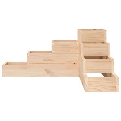 vidaXL Pflanzentreppe 4 Stufen 80,5x79x36 cm Massivholz Kiefer